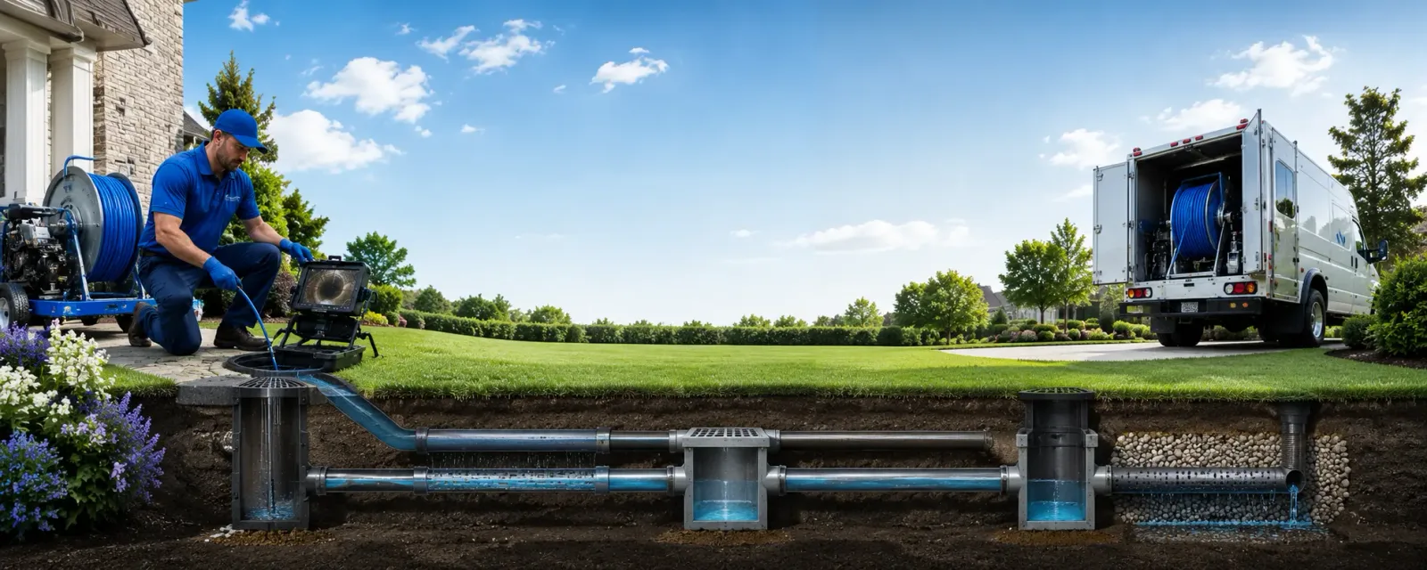 Outdoor drain cleaning information for Maitland, MO